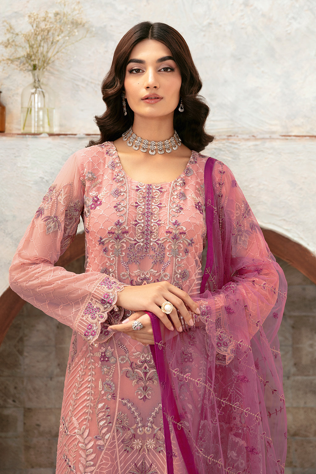 Ramsha | Rangoon Chiffon Collection 24 | D-1201 - Official Ramsha - Agha Fabrics UK
