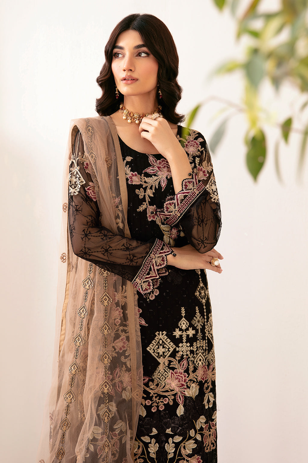 Ramsha | Rangoon Chiffon Collection 24 | D-1204 - Official Ramsha - Agha Fabrics UK