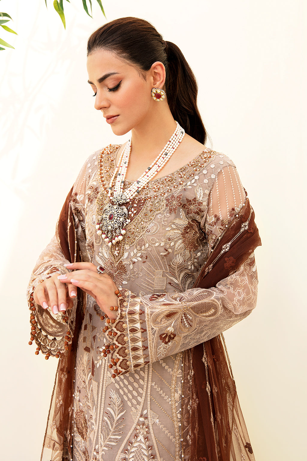 Ramsha | Minhal Organza Collection | M-904 - Official Ramsha - Agha Fabrics UK