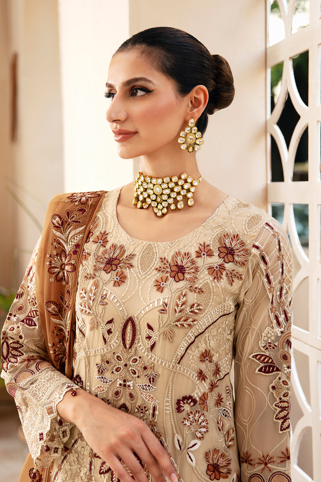 Ramsha | Chevron Chiffon Collection | A-912 - Official Ramsha - Agha Fabrics UK