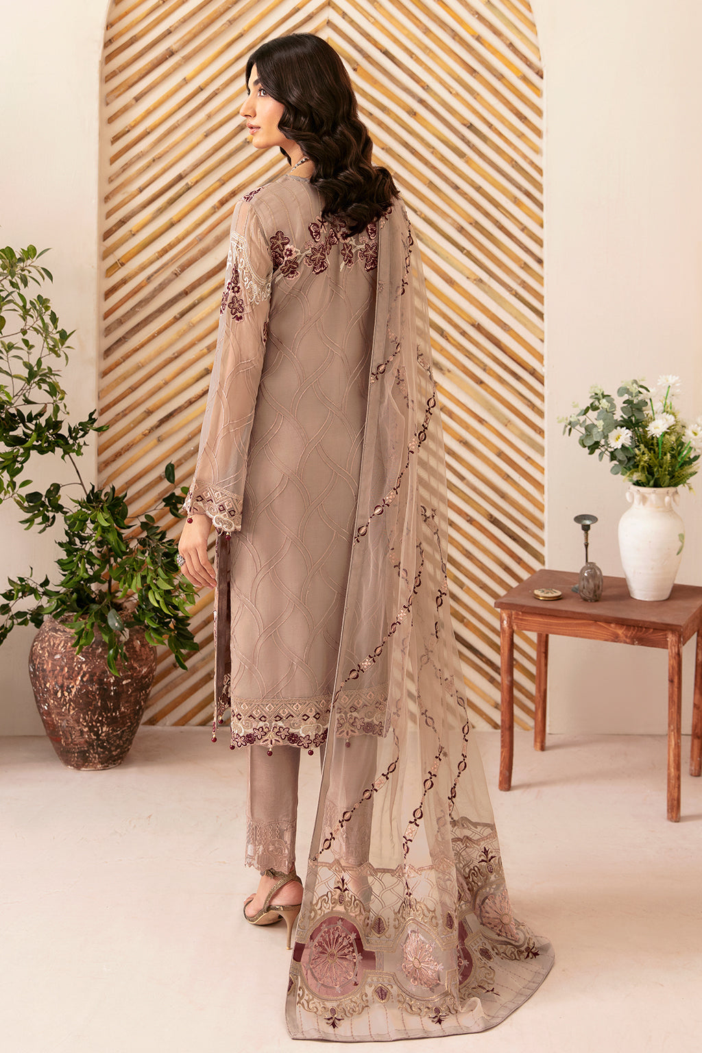 Ramsha | Rangoon Chiffon Collection 24 | D-1206 - Official Ramsha - Agha Fabrics UK