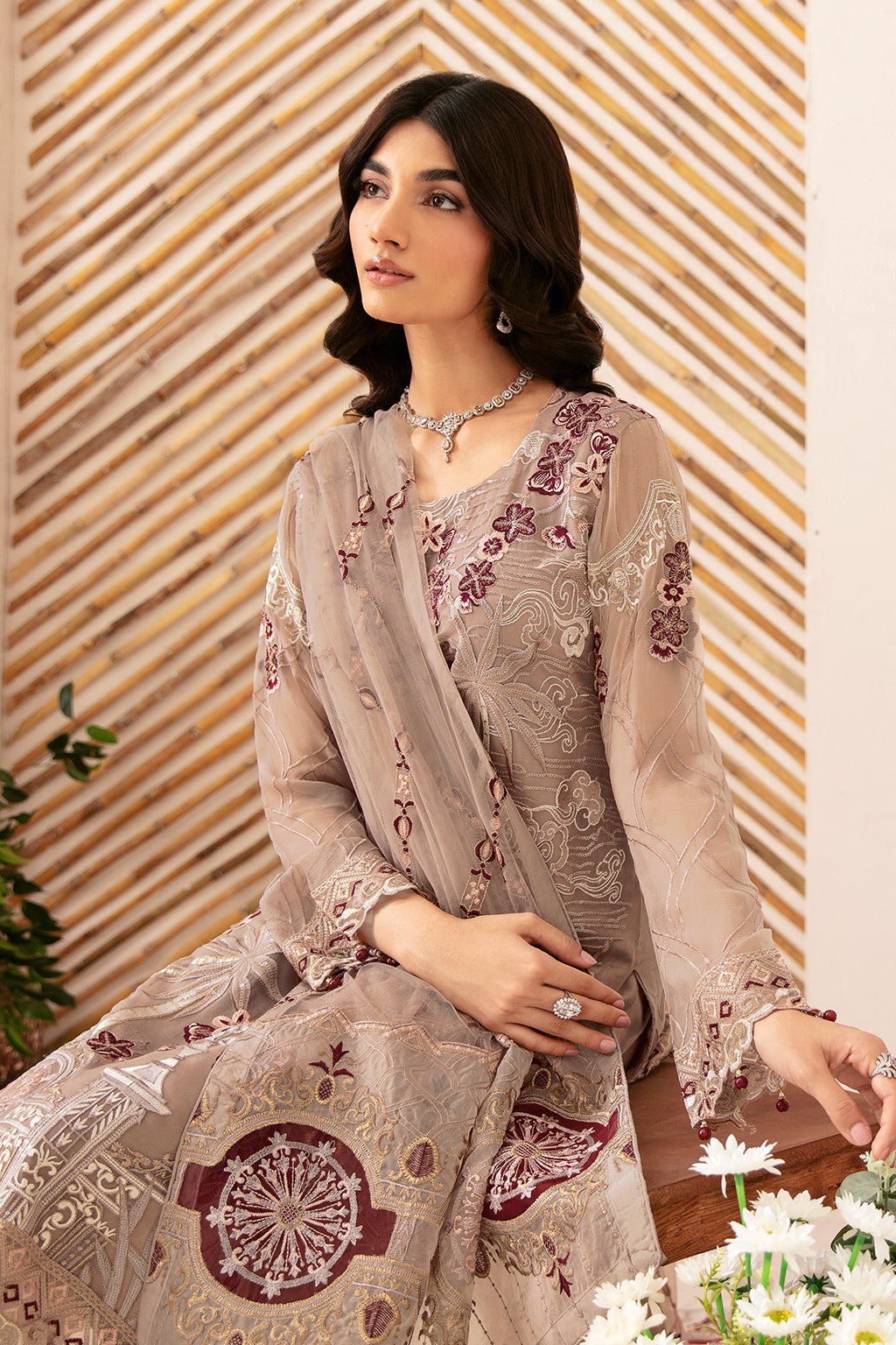 Ramsha | Rangoon Chiffon Collection 24 | D-1206 - Official Ramsha - Agha Fabrics UK