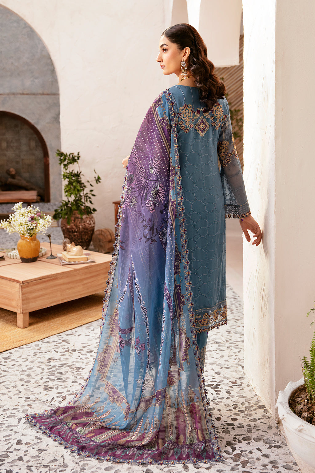 Ramsha | Rangoon Chiffon Collection 24 | D-1202 - Official Ramsha - Agha Fabrics UK