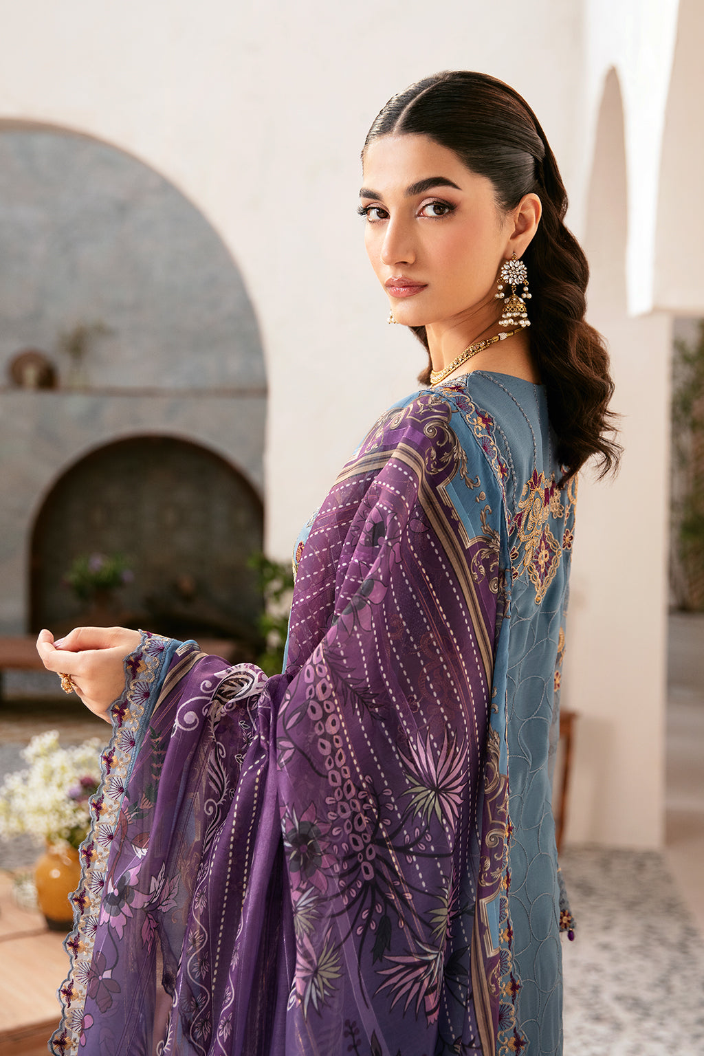 Ramsha | Rangoon Chiffon Collection 24 | D-1202 - Official Ramsha - Agha Fabrics UK