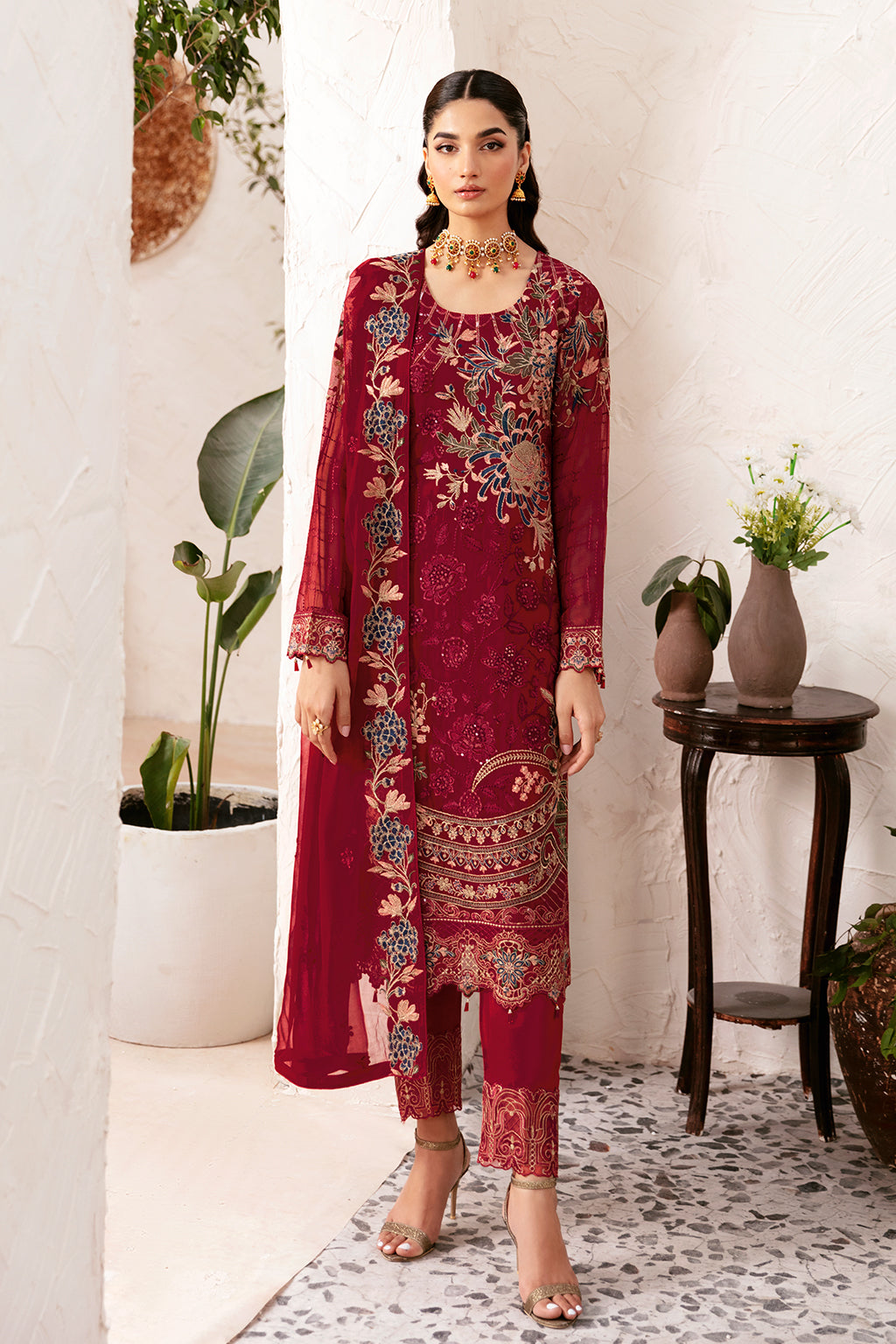 Ramsha | Rangoon Chiffon Collection 24 | D-1205 - Official Ramsha - Agha Fabrics UK