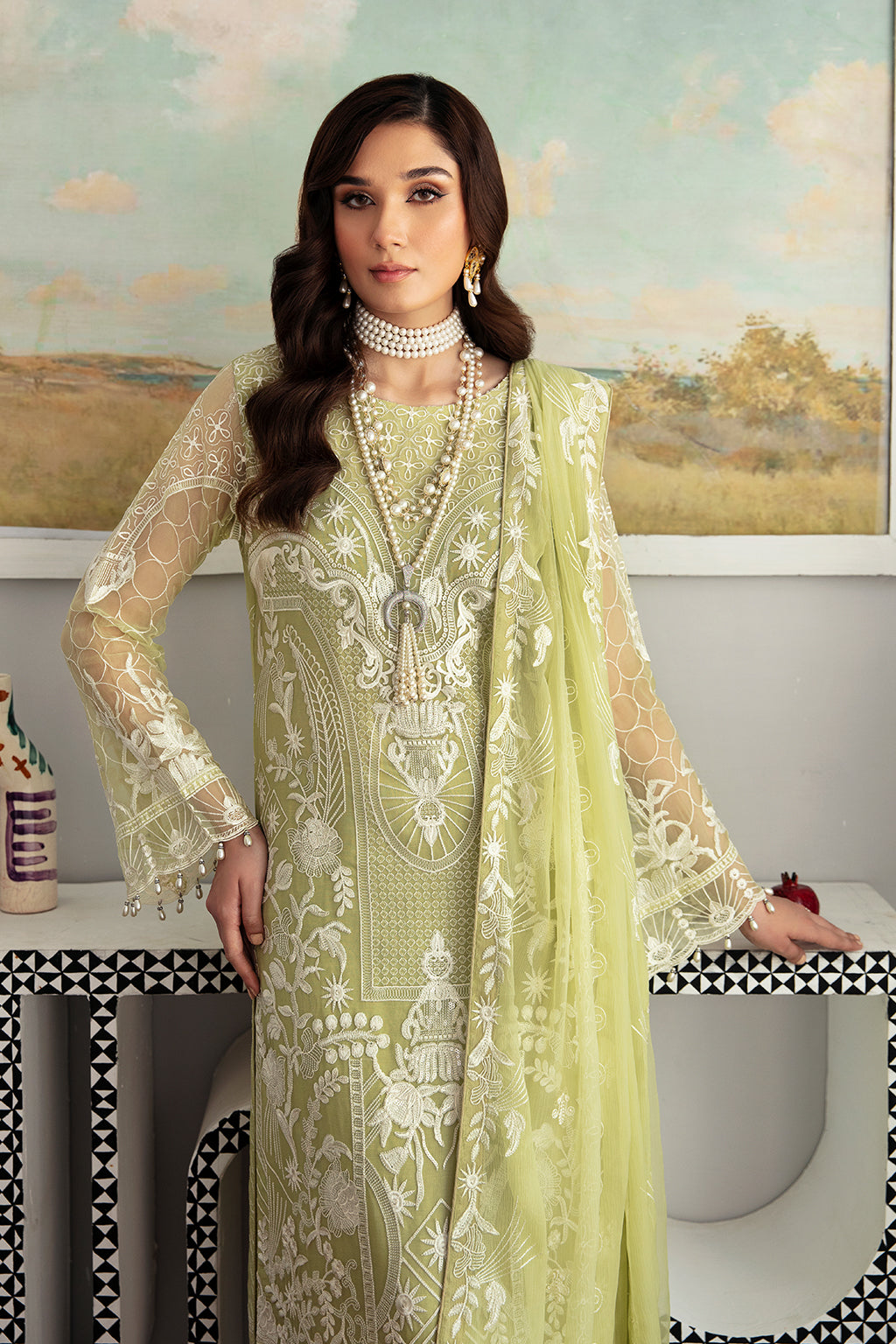 Ramsha | Rangoon Chiffon Collection 24 | D-1105 - Official Ramsha - Agha Fabrics UK