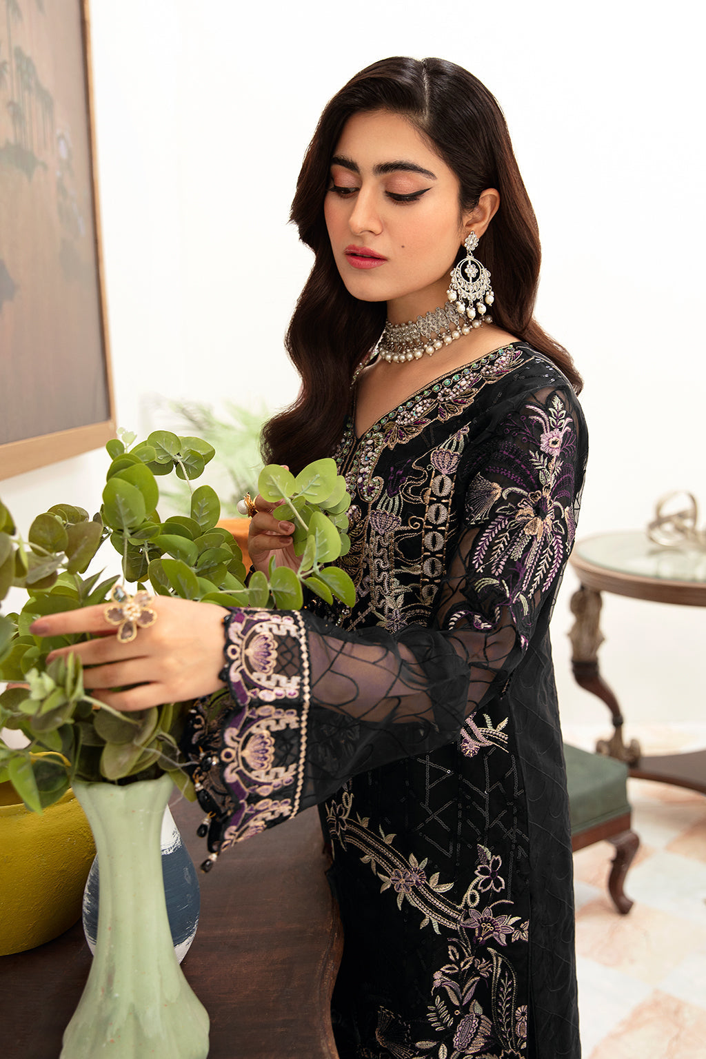 Ramsha | Minhal Organza Collection | M-1006 - Official Ramsha - Agha Fabrics UK