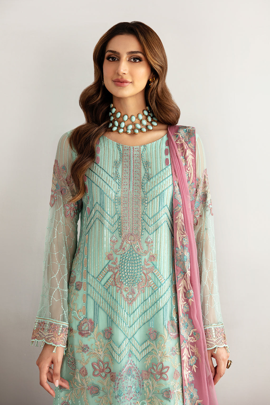 Ramsha | Rangoon Chiffon Collection 24 | D-1107 - Official Ramsha - Agha Fabrics UK
