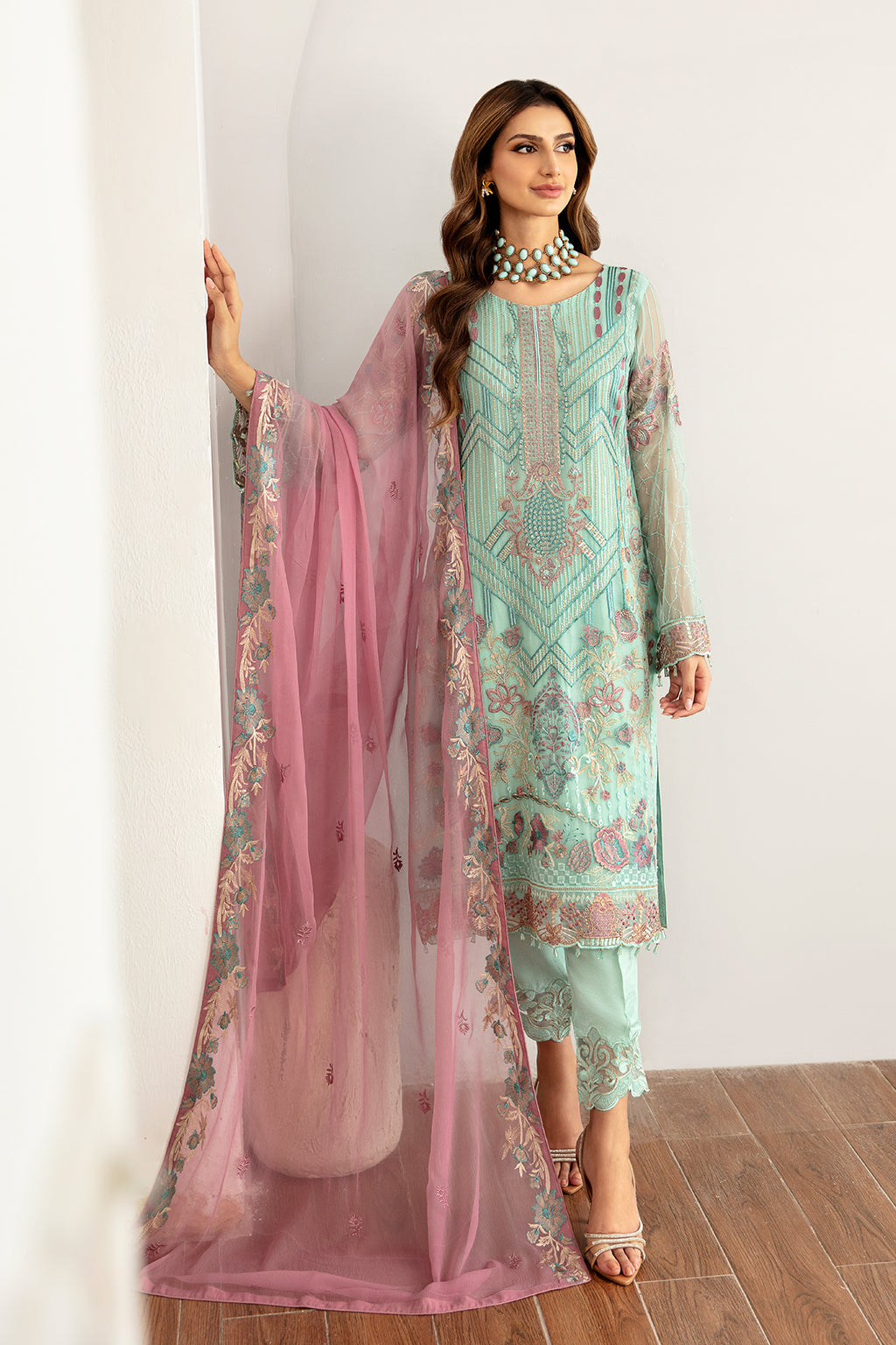 Ramsha | Rangoon Chiffon Collection 24 | D-1107 - Official Ramsha - Agha Fabrics UK