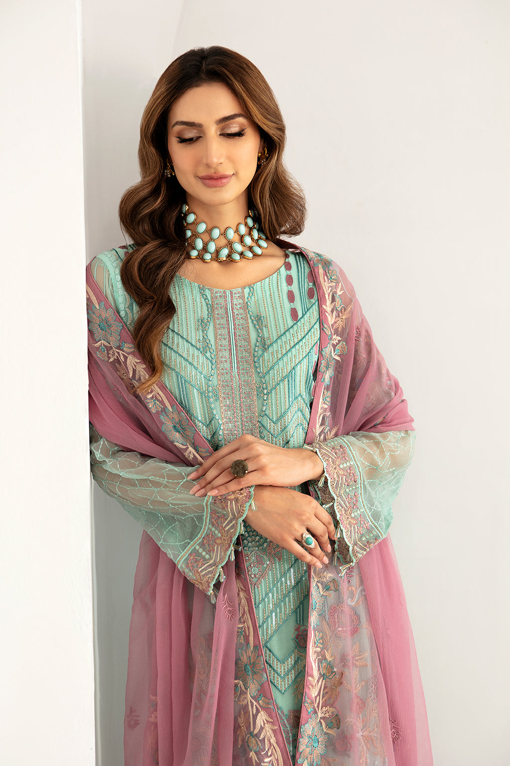 Ramsha | Rangoon Chiffon Collection 24 | D-1107 - Official Ramsha - Agha Fabrics UK