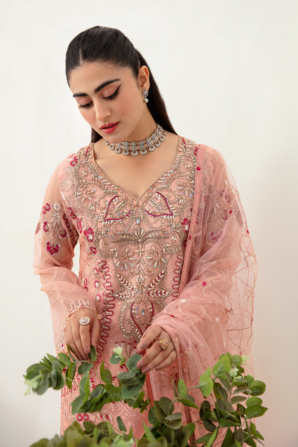 Ramsha | Minhal Organza Collection | M-1007 - Official Ramsha - Agha Fabrics UK