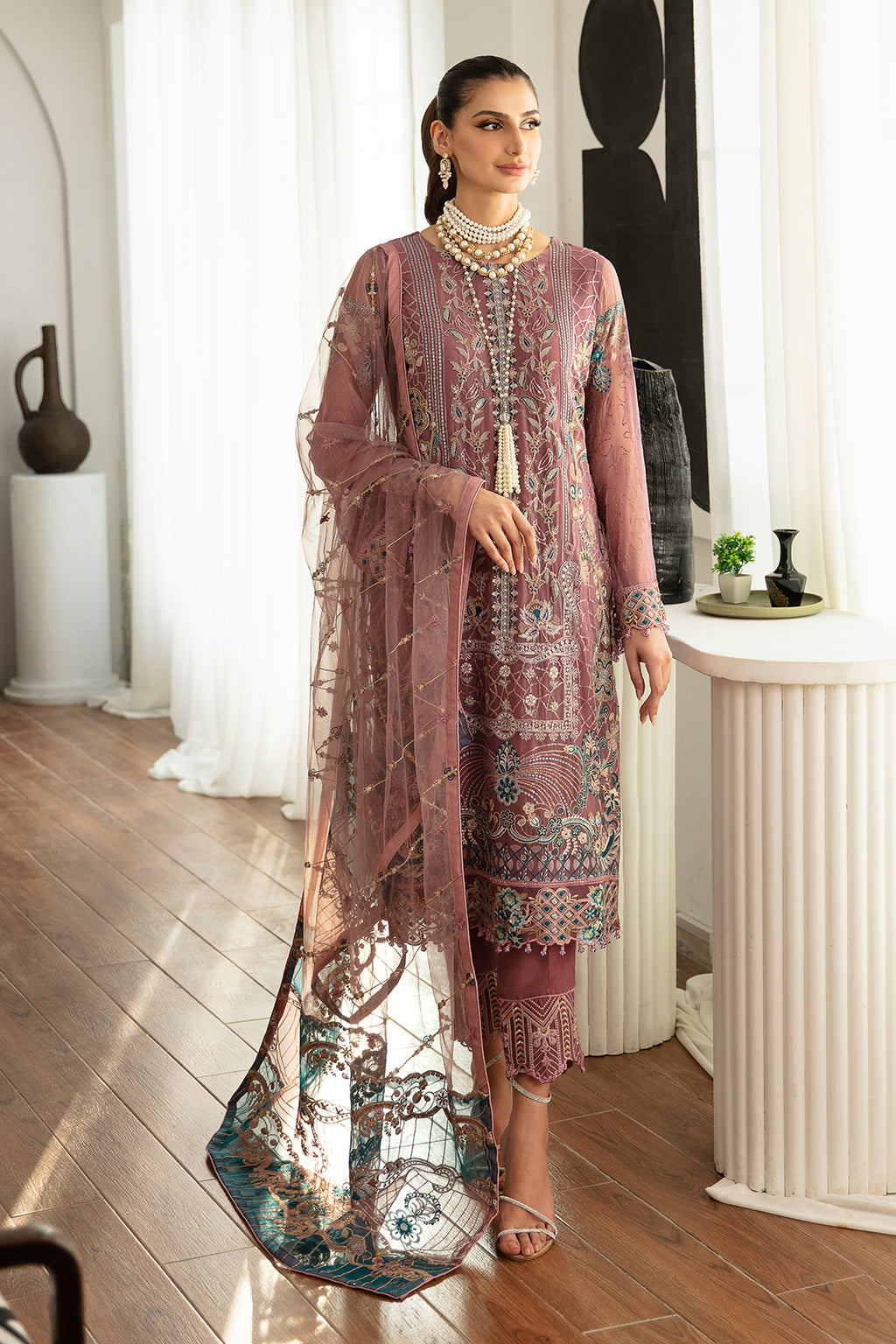 Ramsha | Rangoon Chiffon Collection 24 | D-1102 - Official Ramsha - Agha Fabrics UK