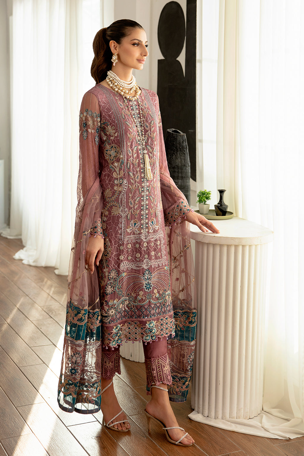 Ramsha | Rangoon Chiffon Collection 24 | D-1102 - Official Ramsha - Agha Fabrics UK