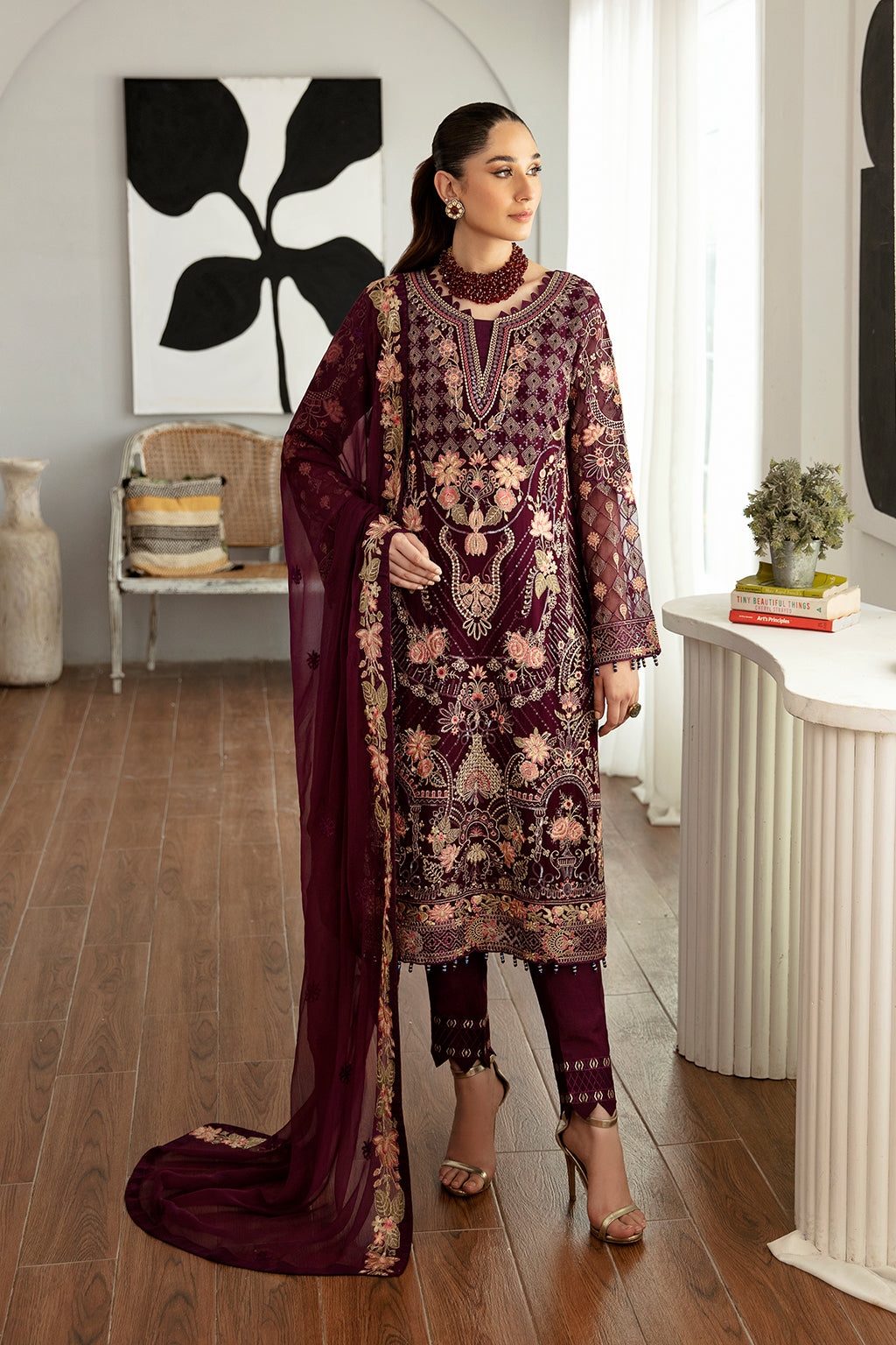 Ramsha | Rangoon Chiffon Collection 24 | D-1104 - Official Ramsha - Agha Fabrics UK