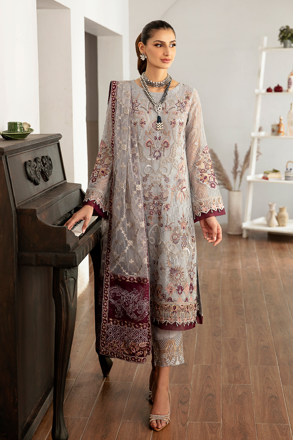 Ramsha | Rangoon Chiffon Collection 24 | D-1109 - Official Ramsha - Agha Fabrics UK