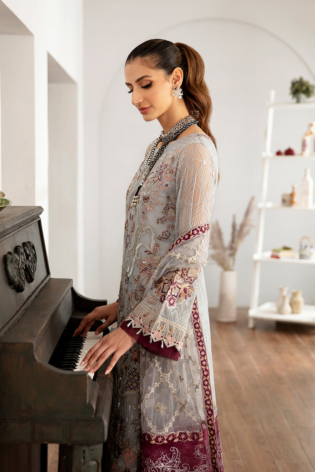 Ramsha | Rangoon Chiffon Collection 24 | D-1109 - Official Ramsha - Agha Fabrics UK