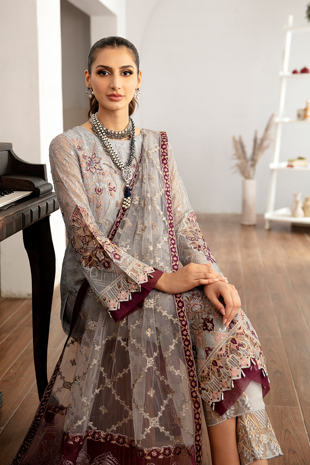 Ramsha | Rangoon Chiffon Collection 24 | D-1109 - Official Ramsha - Agha Fabrics UK