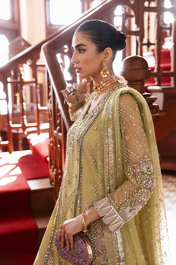 Soraya | Lumene Festive | OLIVINE -  Soraya Bridal -  Agha Fabrics