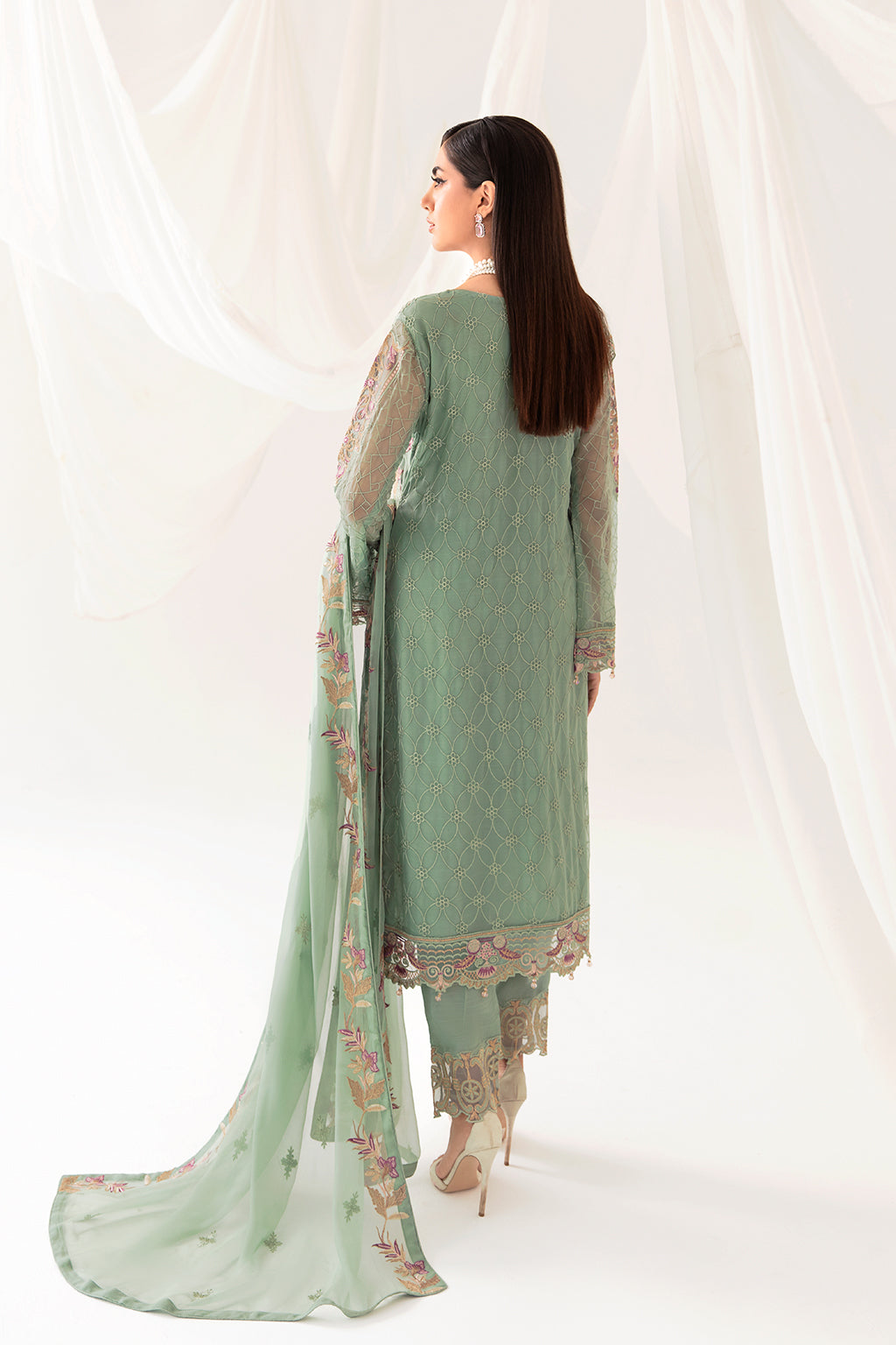 Ramsha | Rangoon Chiffon Collection 24 | D-1003 - Official Ramsha - Agha Fabrics UK