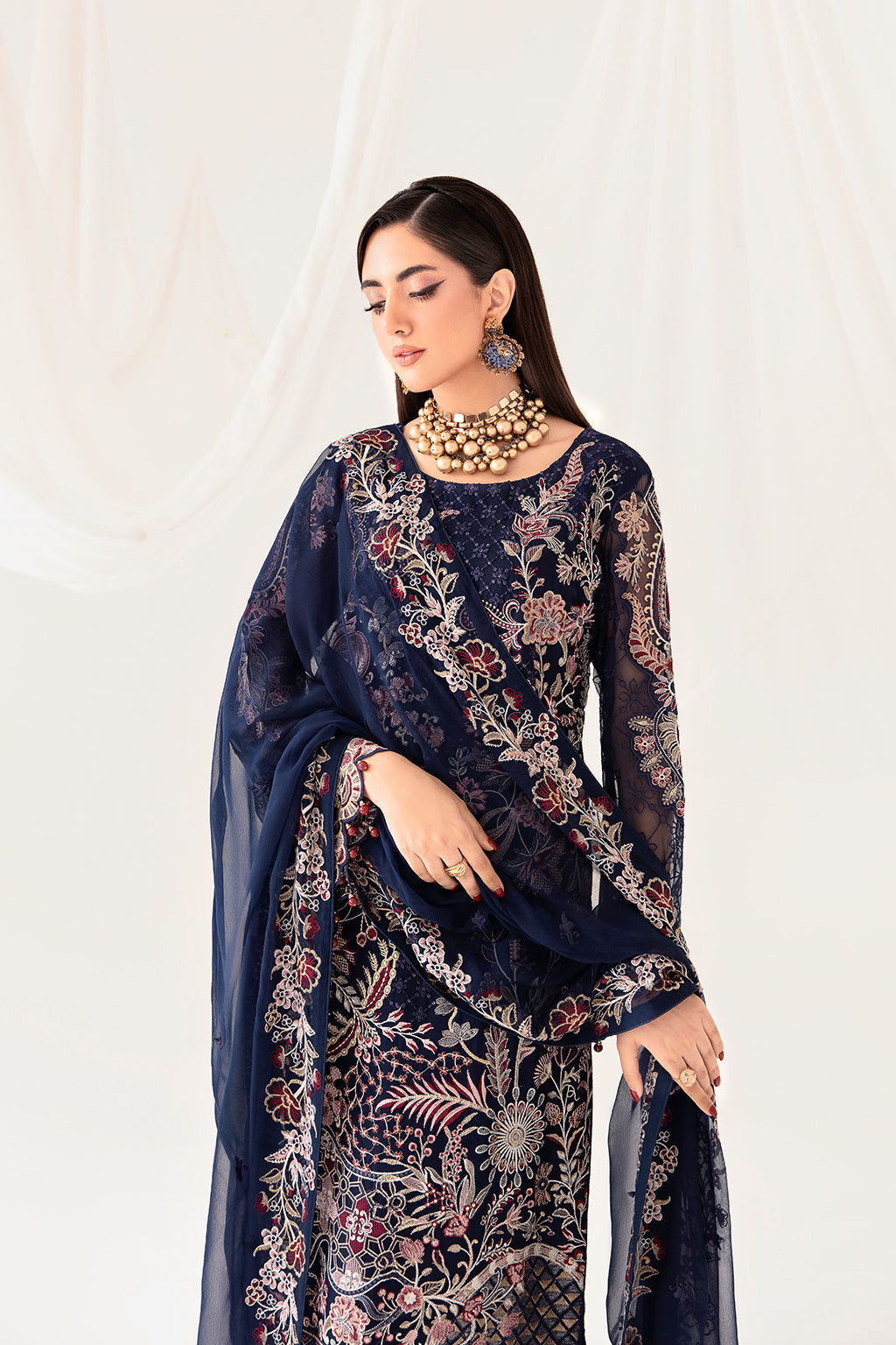 Ramsha | Rangoon Chiffon Collection 24 | D-1011 - Official Ramsha - Agha Fabrics UK