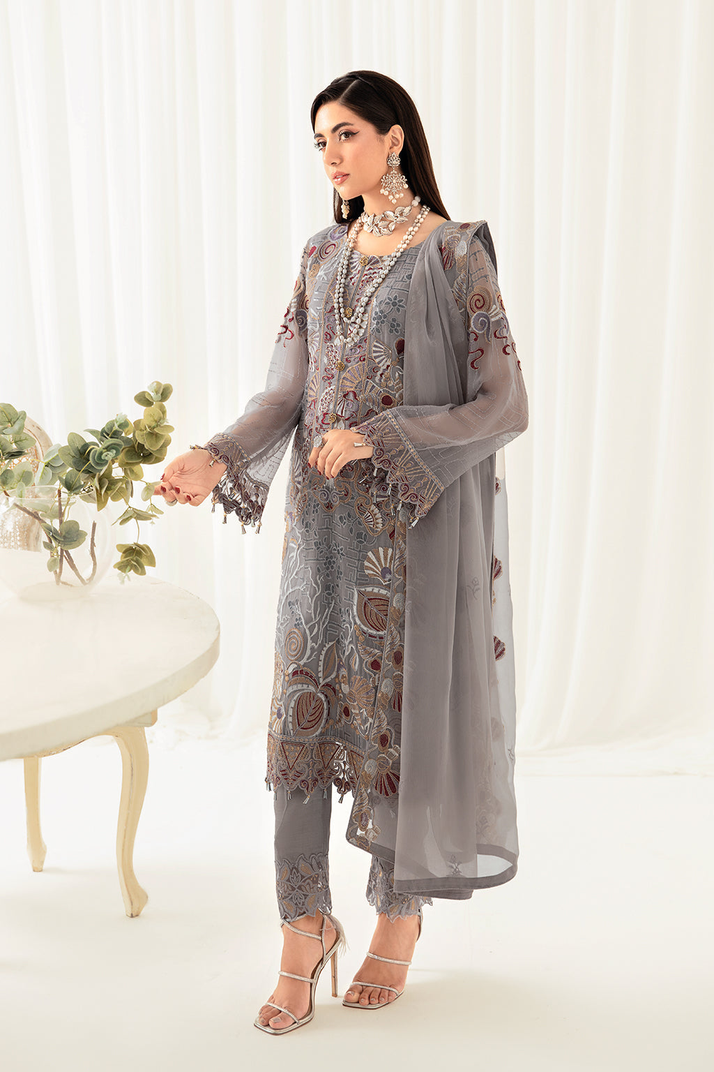 Ramsha | Rangoon Chiffon Collection 24 | D-1006 - Official Ramsha - Agha Fabrics UK
