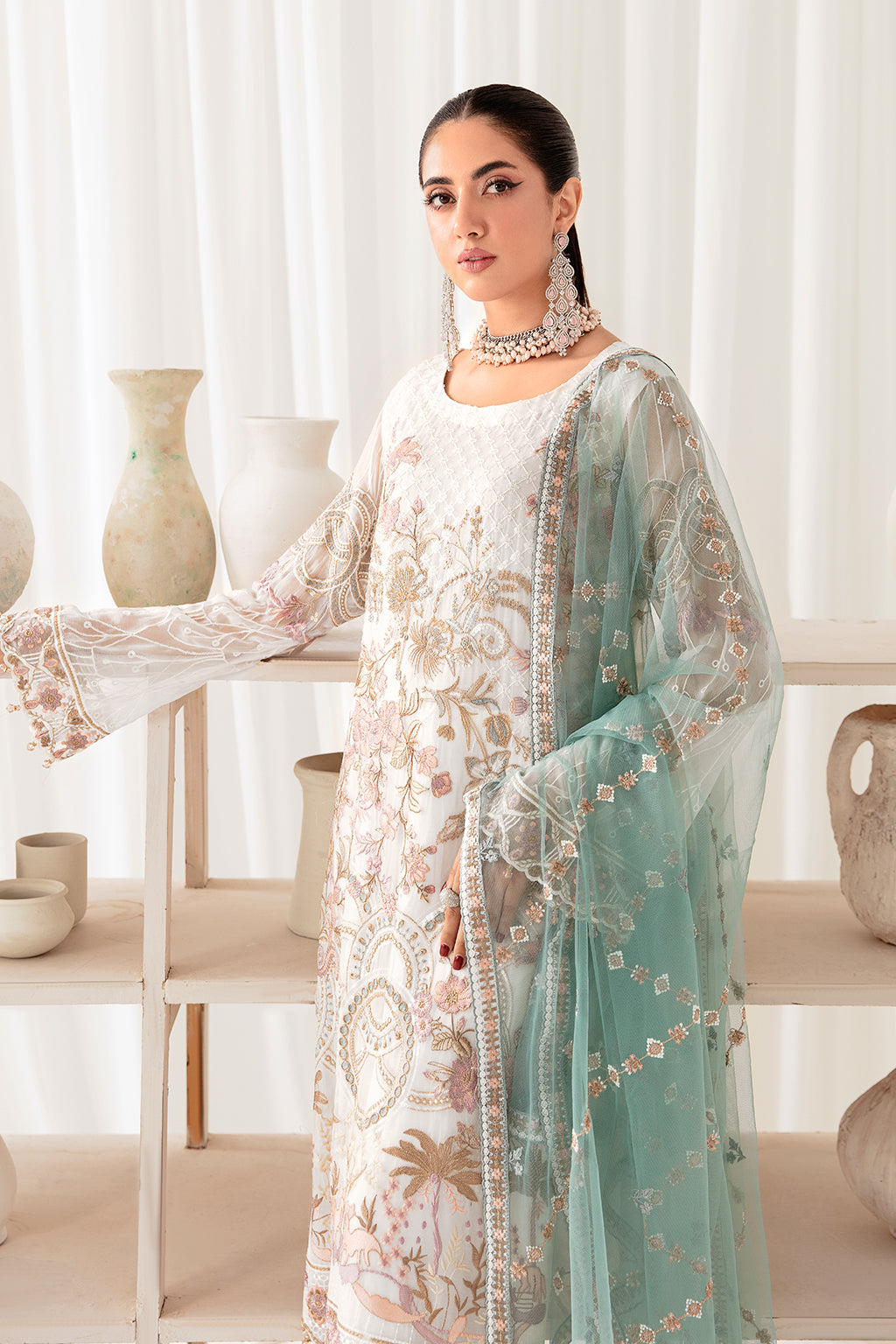 Ramsha | Rangoon Chiffon Collection 24 | D-1005 - Official Ramsha - Agha Fabrics UK