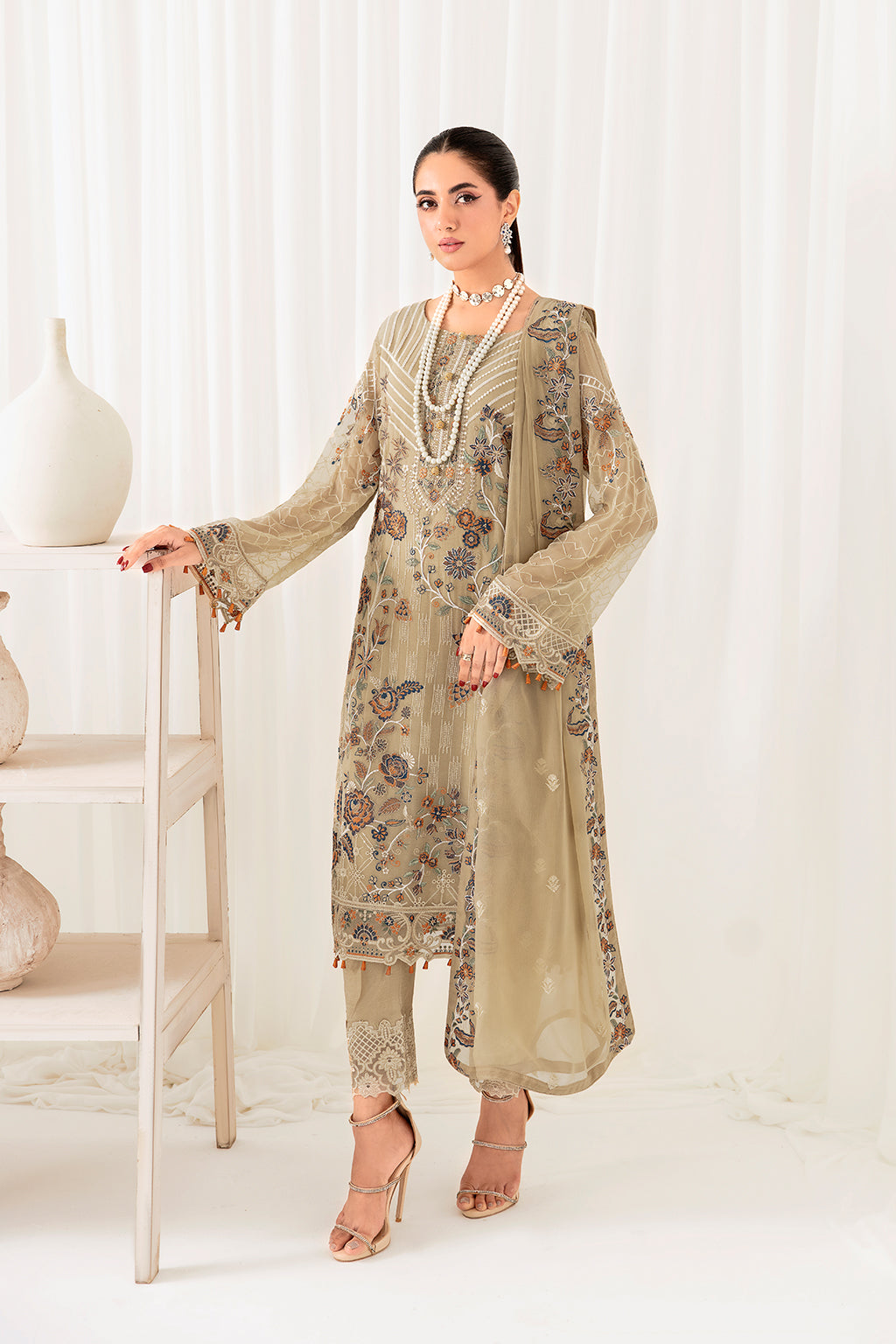 Ramsha | Rangoon Chiffon Collection 24 | D-1001 - Official Ramsha - Agha Fabrics UK
