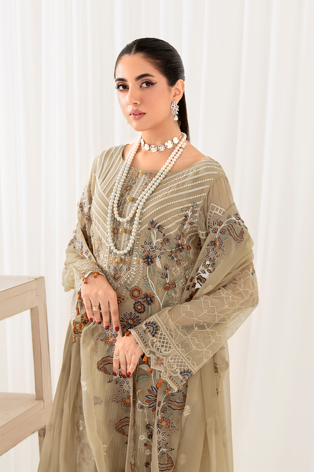Ramsha | Rangoon Chiffon Collection 24 | D-1001 - Official Ramsha - Agha Fabrics UK