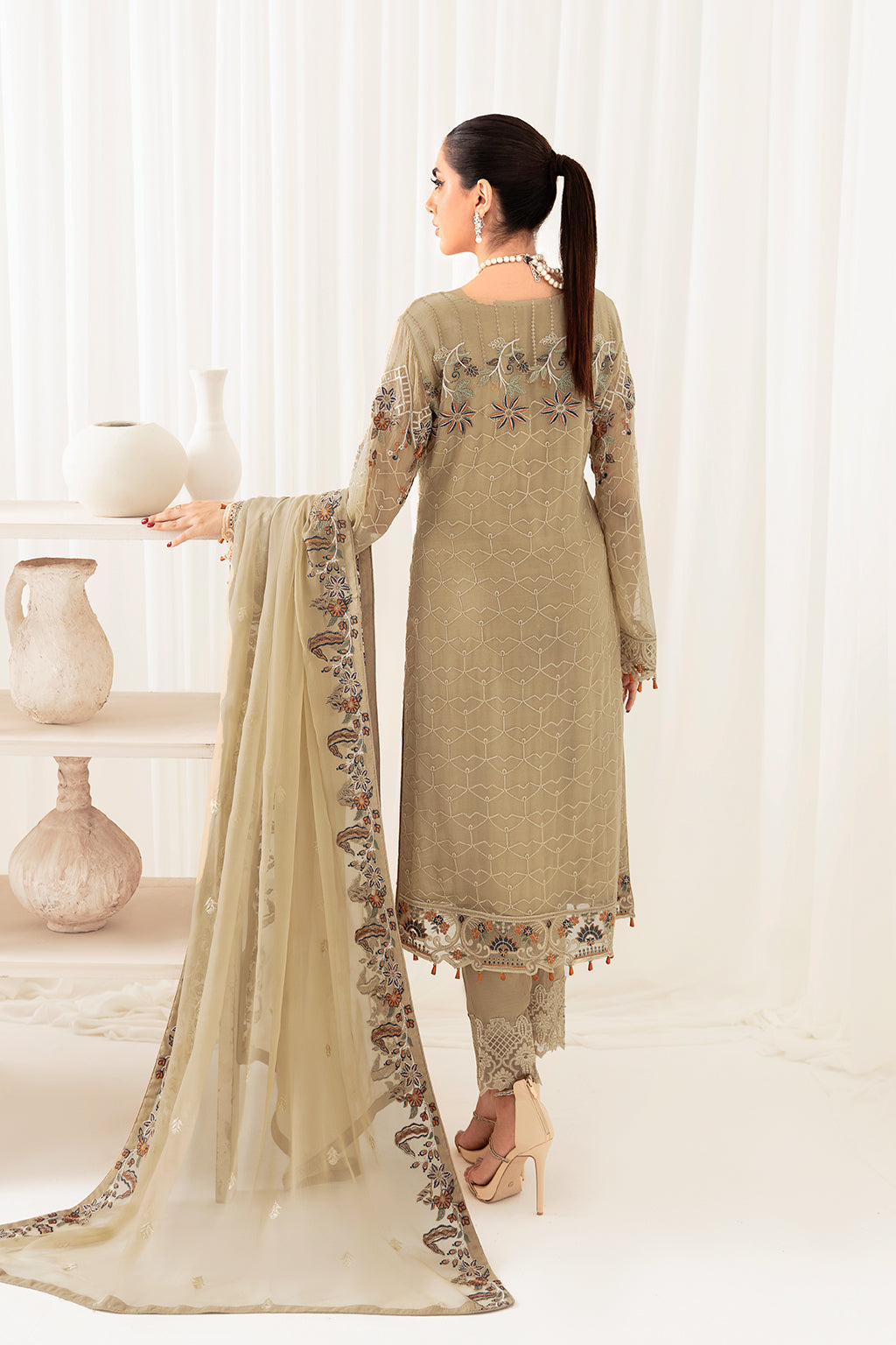 Ramsha | Rangoon Chiffon Collection 24 | D-1001 - Official Ramsha - Agha Fabrics UK