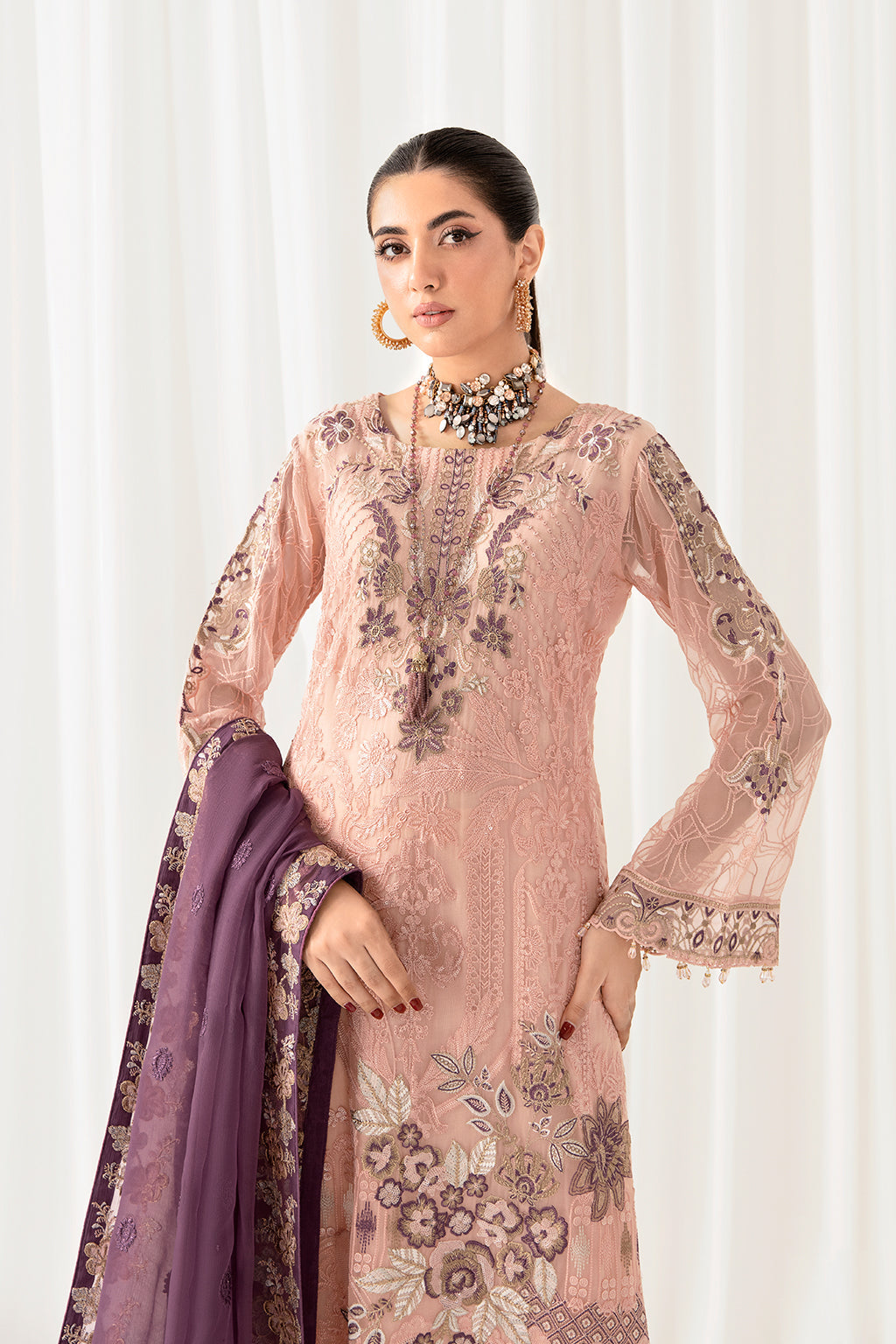 Ramsha | Rangoon Chiffon Collection 24 | D-1007 - Official Ramsha - Agha Fabrics UK