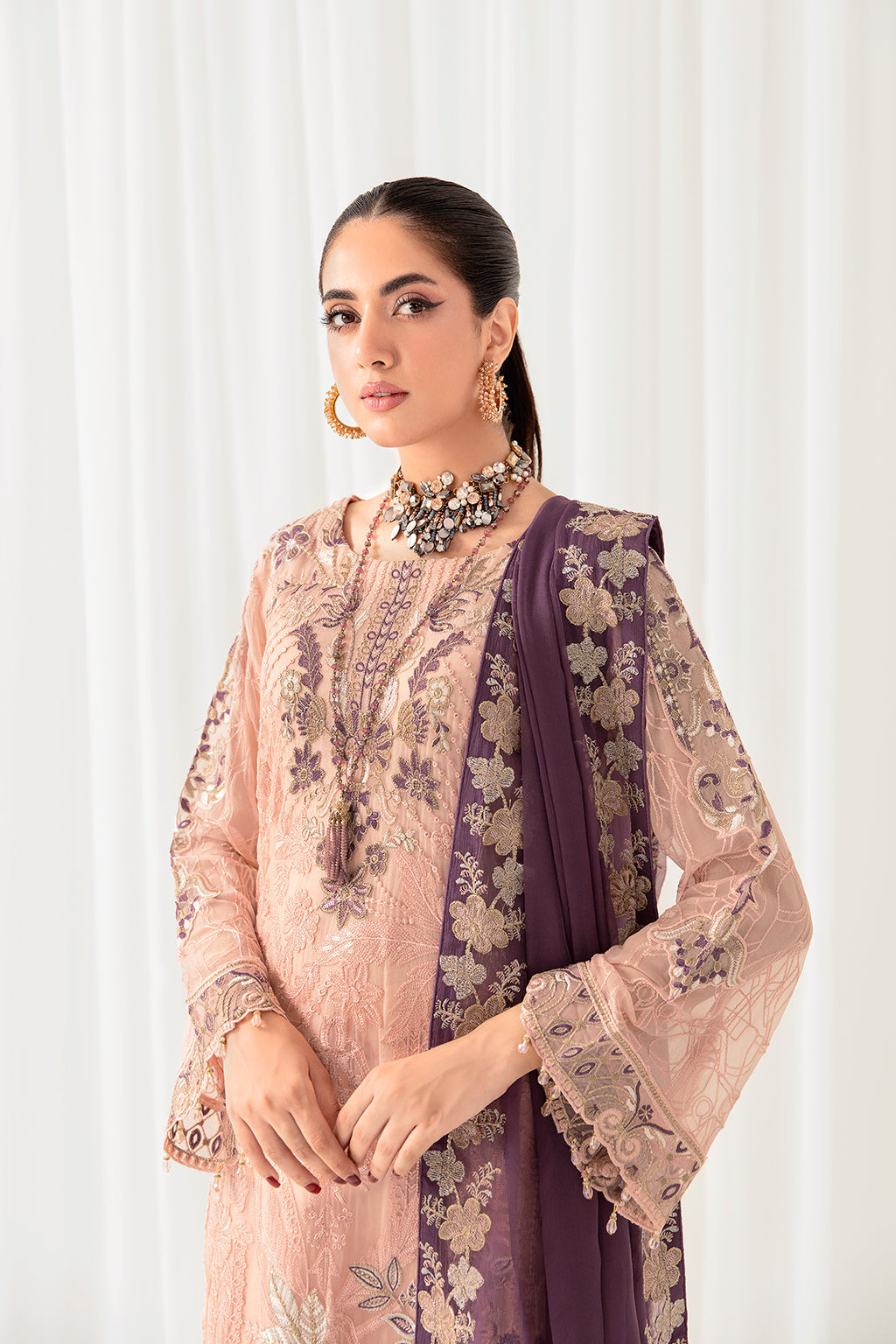 Ramsha | Rangoon Chiffon Collection 24 | D-1007 - Official Ramsha - Agha Fabrics UK