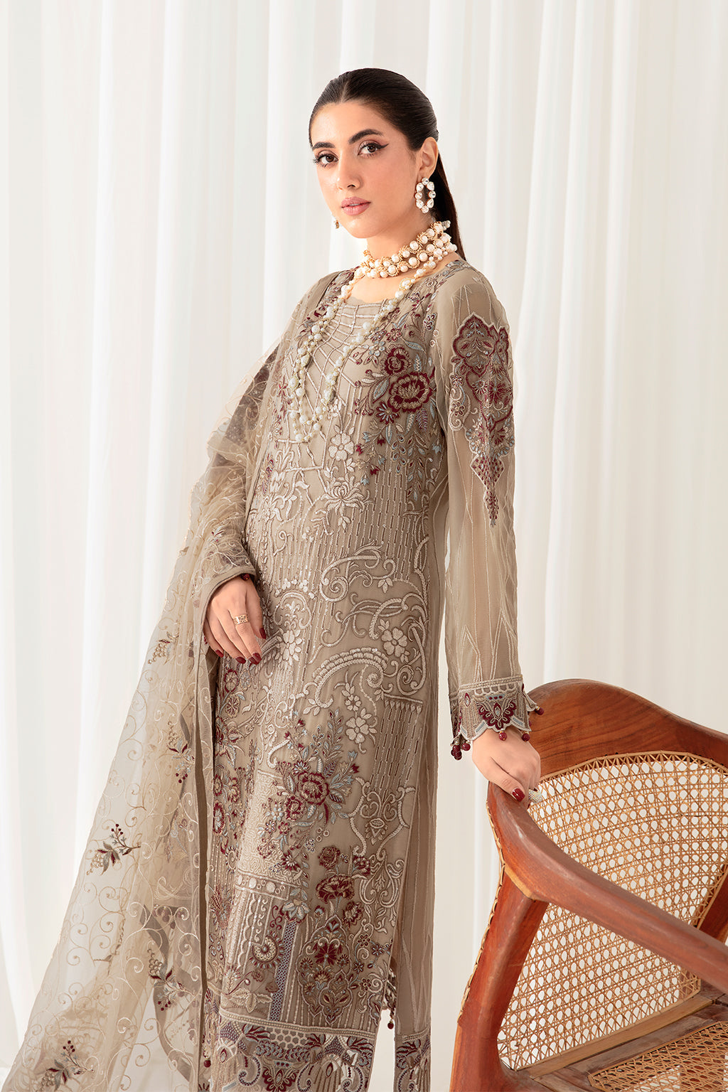 Ramsha | Rangoon Chiffon Collection 24 | D-1009 - Official Ramsha - Agha Fabrics UK