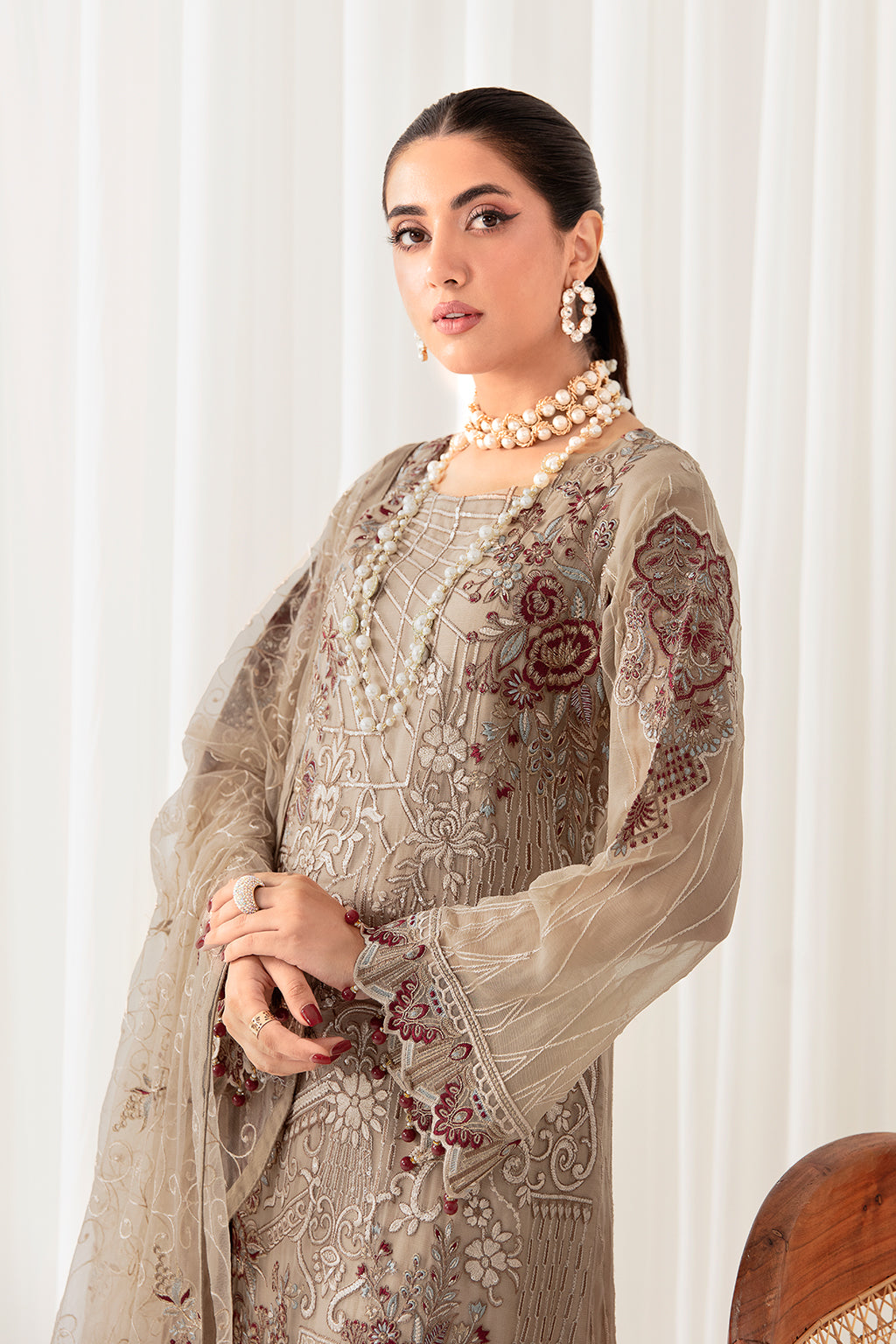 Ramsha | Rangoon Chiffon Collection 24 | D-1009 - Official Ramsha - Agha Fabrics UK