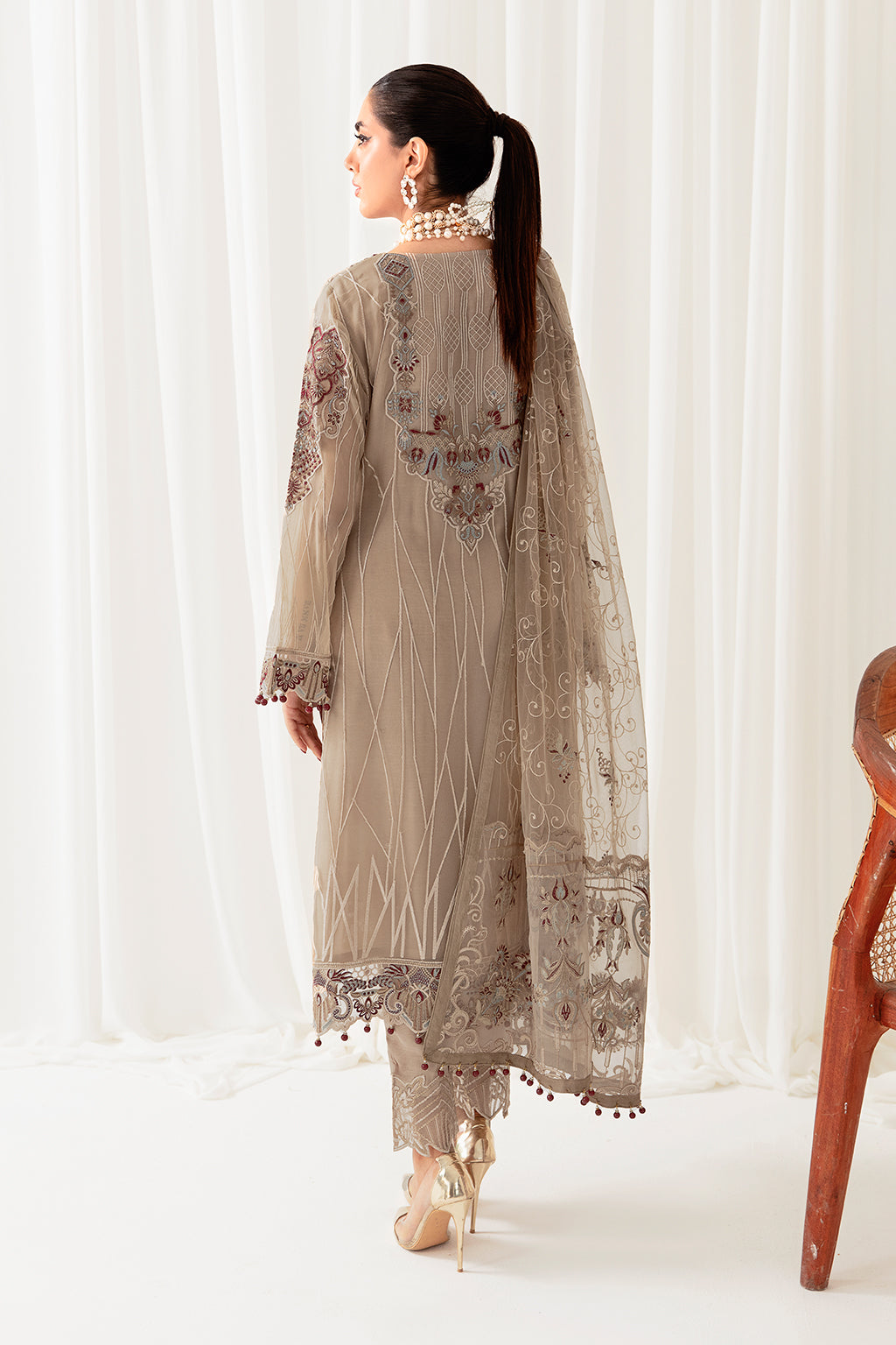Ramsha | Rangoon Chiffon Collection 24 | D-1009 - Official Ramsha - Agha Fabrics UK