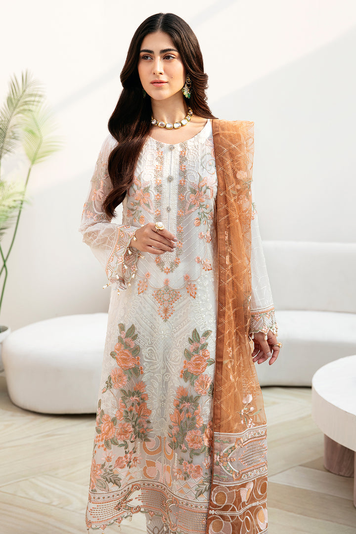 Ramsha | Chevron Chiffon Collection | A-808 - Official Ramsha - Agha Fabrics UK