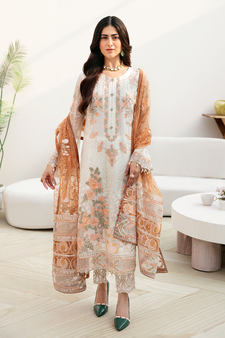 Ramsha | Chevron Chiffon Collection | A-808 - Official Ramsha - Agha Fabrics UK