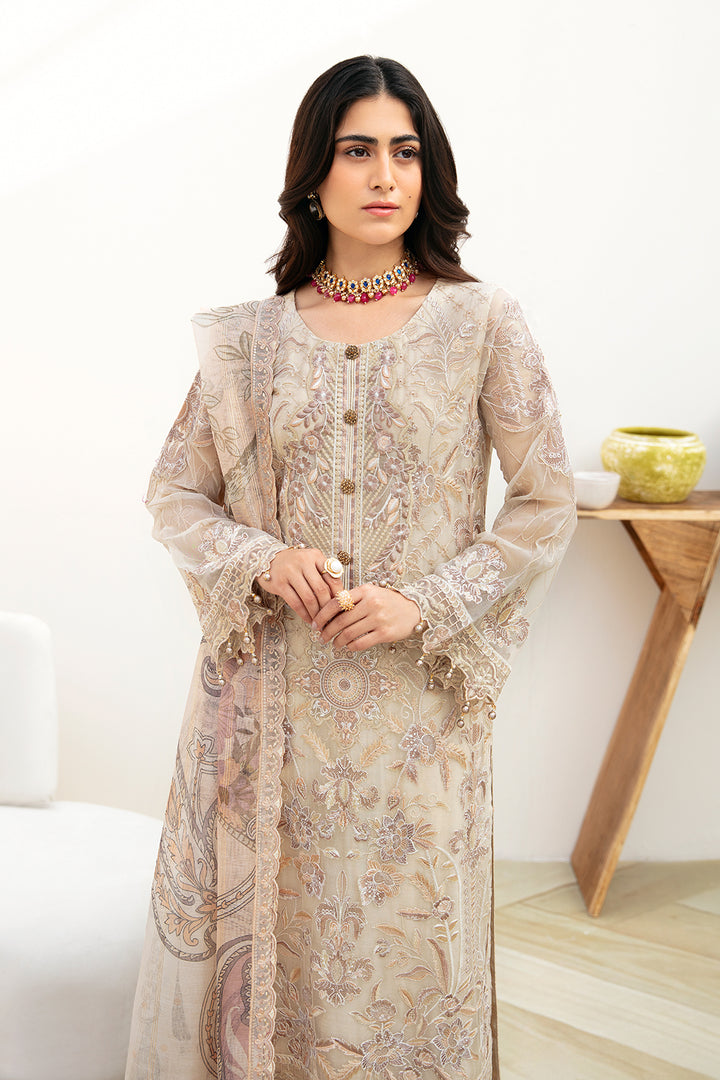 Ramsha | Chevron Chiffon Collection | A-802 - Official Ramsha - Agha Fabrics UK