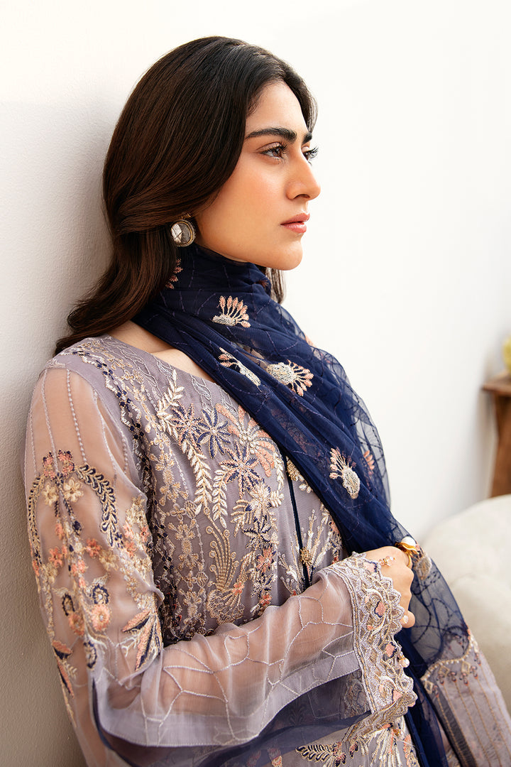Ramsha | Chevron Chiffon Collection | A-809 - Official Ramsha - Agha Fabrics UK
