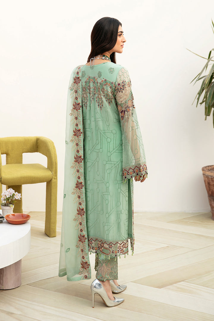Ramsha | Chevron Chiffon Collection | A-804 - Official Ramsha - Agha Fabrics UK