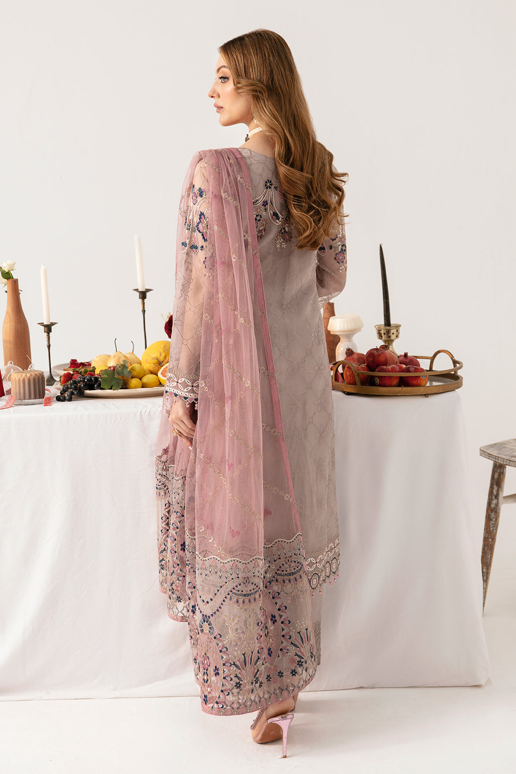 Ramsha | Minhal Organza Collection | M-1110 - Official Ramsha - Agha Fabrics UK