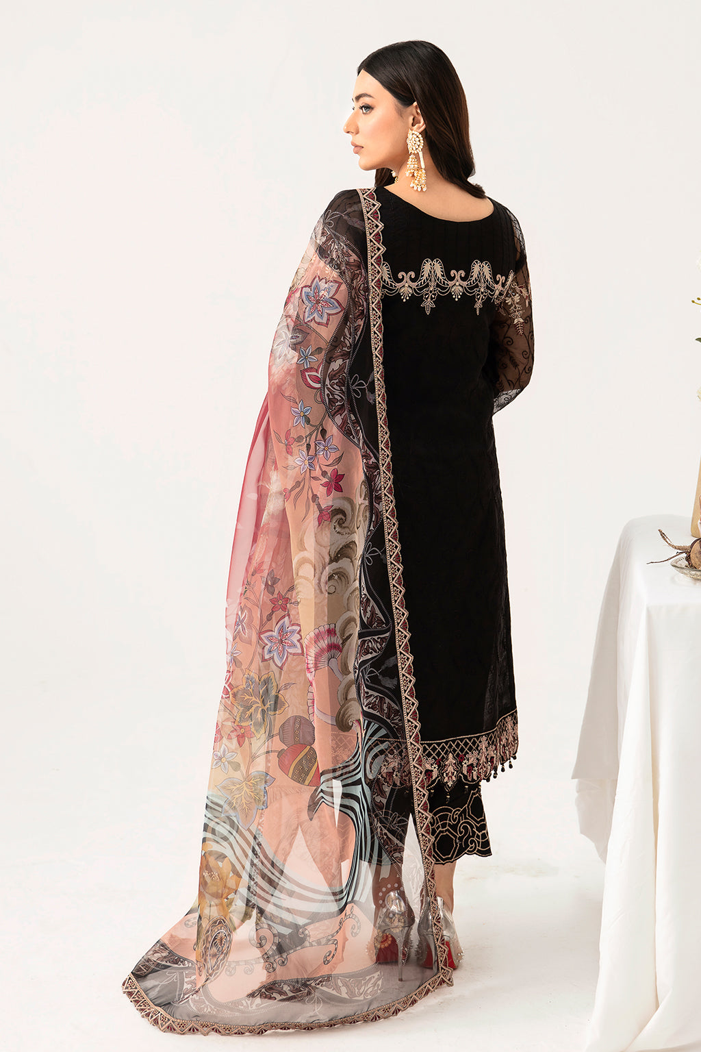 Ramsha | Minhal Organza Collection | M-1105 - Official Ramsha - Agha Fabrics UK