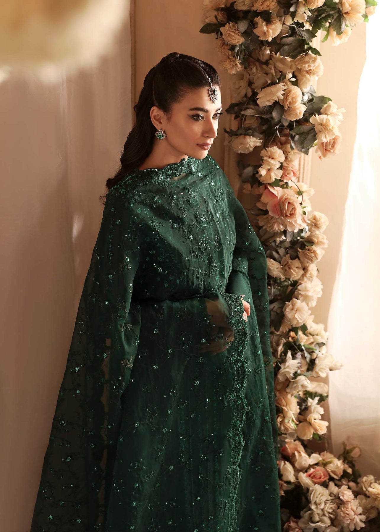 Akbar Aslam | Aleia Luxury Formals | Emeraude - Official Akbar Aslam - Agha Fabrics UK