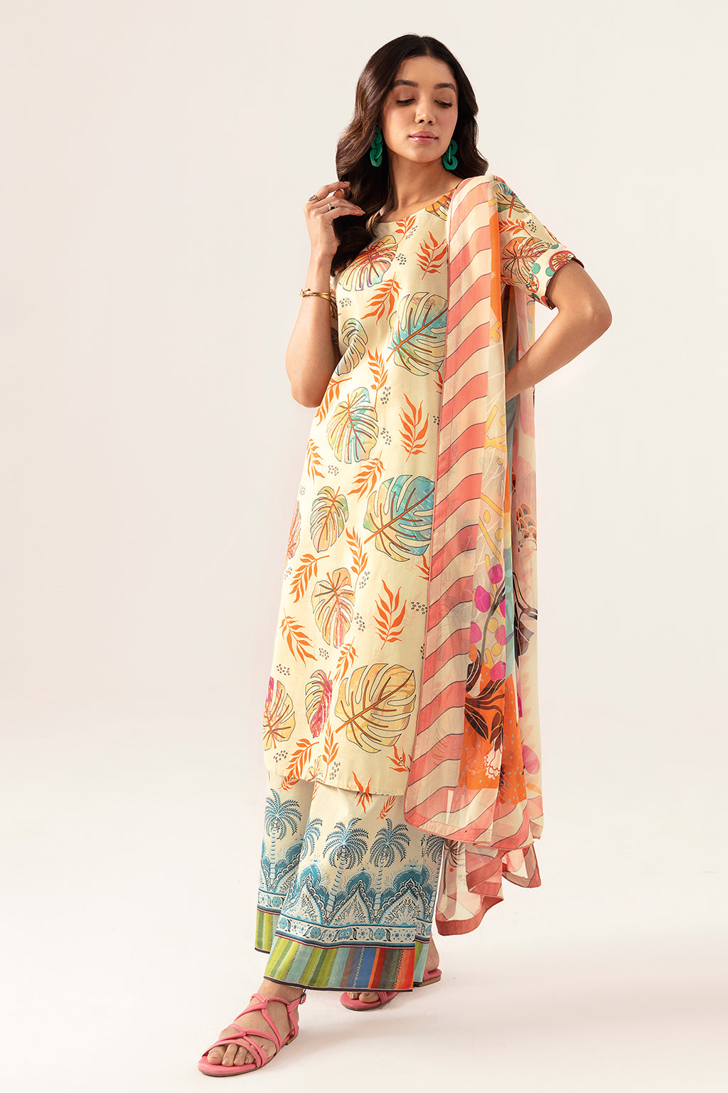 Ramsha | Pinted Lawn | RP-107 - Official Ramsha - Agha Fabrics UK