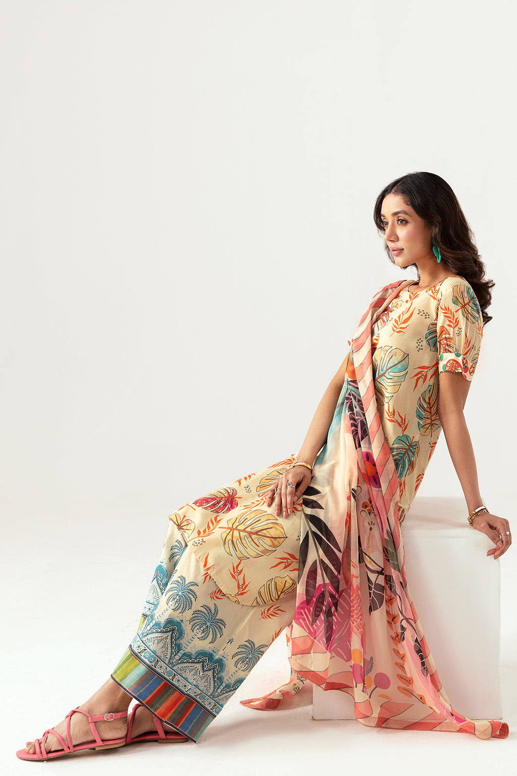 Ramsha | Pinted Lawn | RP-107 - Official Ramsha - Agha Fabrics UK