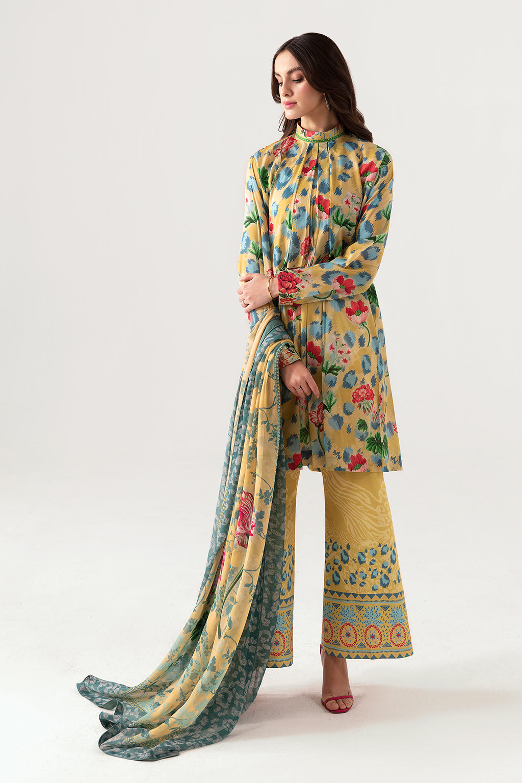 Ramsha | Pinted Lawn | RP-109 - Official Ramsha - Agha Fabrics UK
