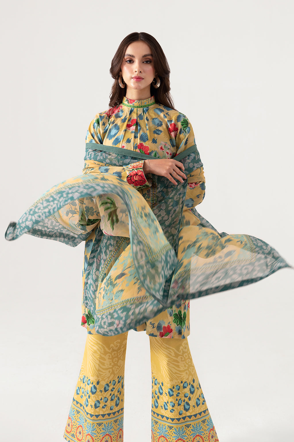 Ramsha | Pinted Lawn | RP-109 - Official Ramsha - Agha Fabrics UK