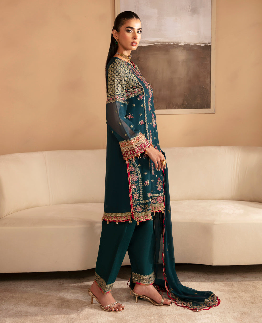 Xenia Formals | Raahi Luxury Formals | NEHMAT - Official Xenia Formals - Agha Fabrics UK