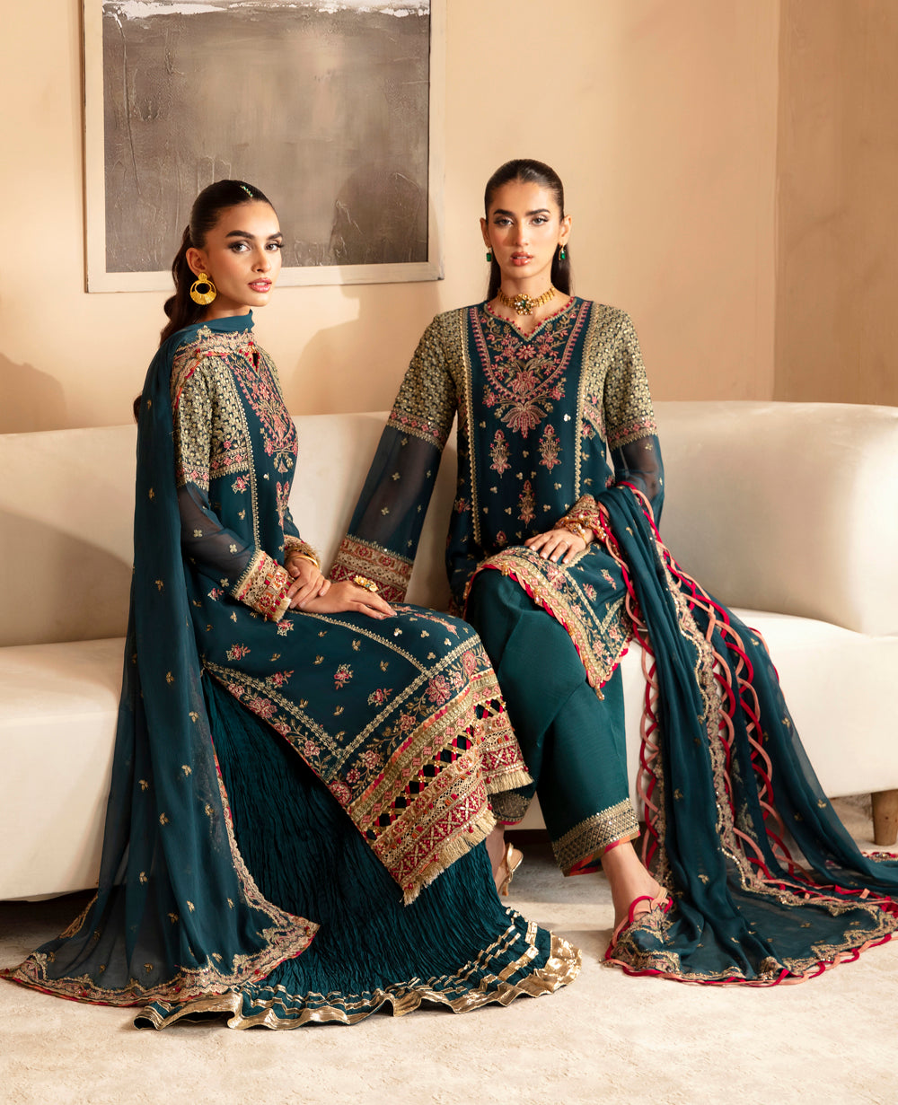 Xenia Formals | Raahi Luxury Formals | NEHMAT - Official Xenia Formals - Agha Fabrics UK
