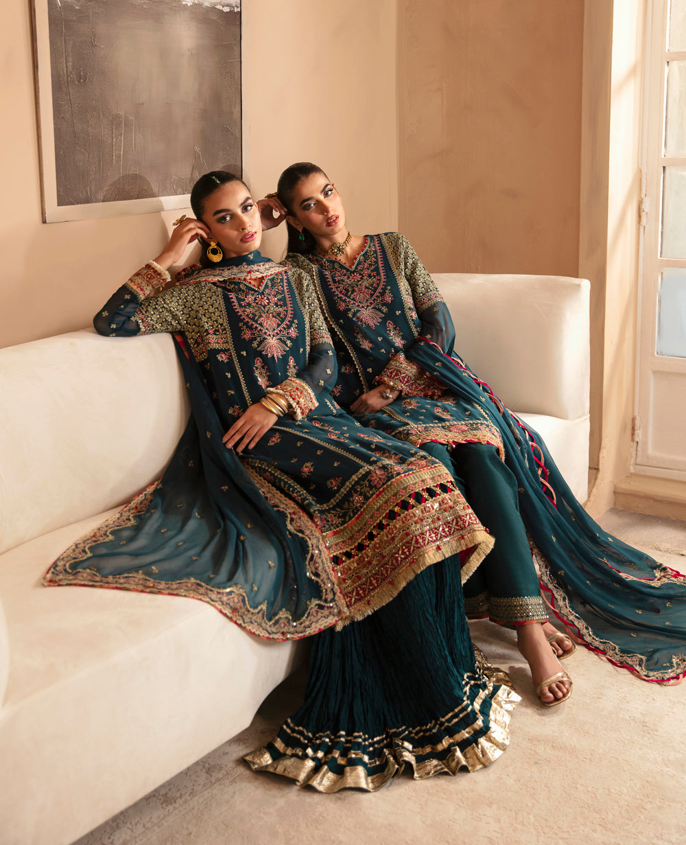 Xenia Formals | Raahi Luxury Formals | NEHMAT - Official Xenia Formals - Agha Fabrics UK