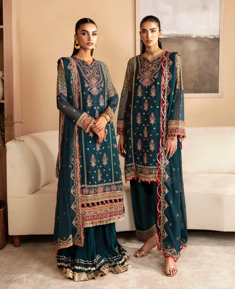 Xenia Formals | Raahi Luxury Formals | NEHMAT - Official Xenia Formals - Agha Fabrics UK